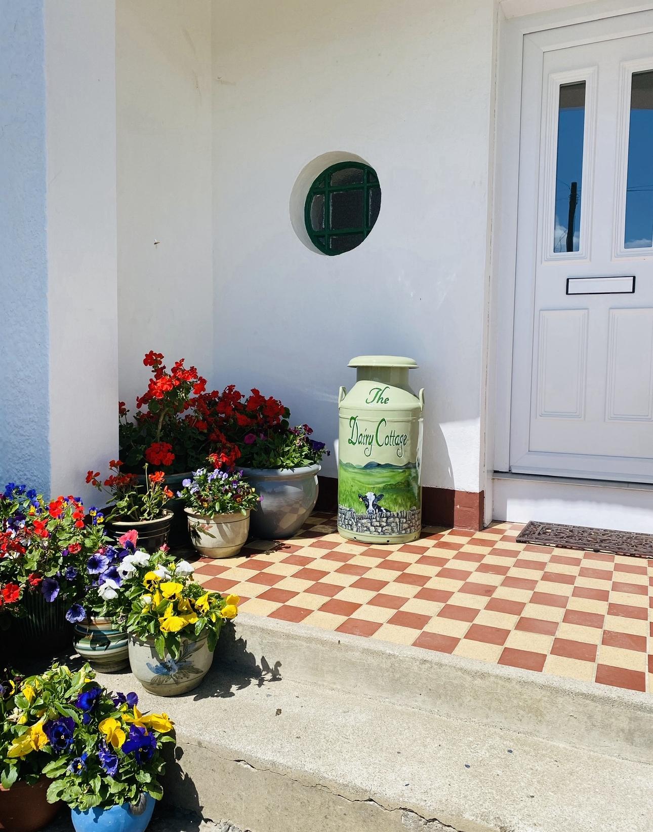 Front door at the Dairy Cottage